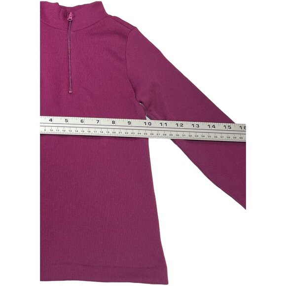 Rue 21 - Women's 1/2 Zip Long Sleeve Shirt - Purple - Extra Small - Picture 3 of 14